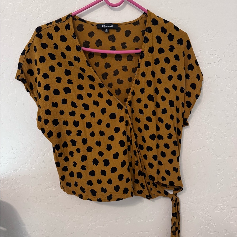 Small leopard print Madewell blouse